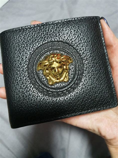 mens replica versace wallet|versace signature for men.